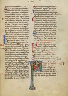 Initial P: Saint Paul; New Testament (with Canons of Priscillian), about 1170. Creator: Unknown