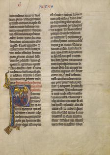 Initial P: The Ascension, about 1260-1270. Creator: Unknown