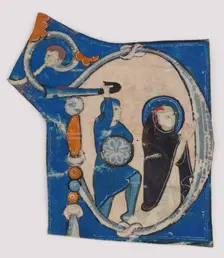 Initial P with the Martyrdom of Saint Peter Martyr, Italian, second half 13th century. Creator: Unknown