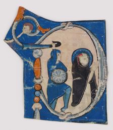 Initial P with the Martyrdom of Saint Peter Martyr, Italian, second half 13th century. Creator: Unknown