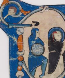 Initial P with the Martyrdom of Saint Peter Martyr, second half 13th century. Creator: Unknown