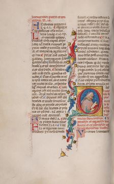 Initial Q: Bust Portrait of a Man, early 15th century. Creator: Cristoforo Cortese