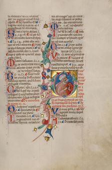 Initial Q: Bust Portrait of a Man, early 15th century. Creator: Cristoforo Cortese