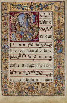 Initial R: The Resurrection, late 15th or early 16th century. Creator: Antonio da Monza