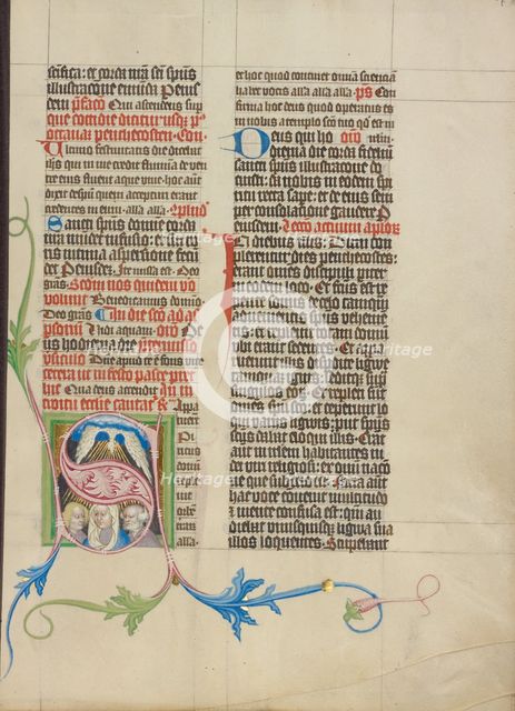 Initial S: Pentecost; Collegium Ducale, about 1420-1430. Creator: Master Michael.