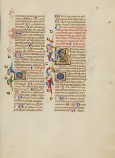 Initial S: Saint Urban; Missal, between about 1389 and 1400. Creator: Master of the Brussels Initials