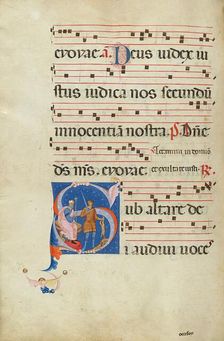 Initial S: The Massacre of the Innocents; Antiphonal, late 13th century. Creator: Master of Gerona