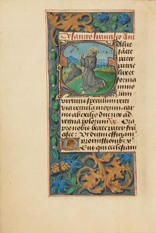 Initial S: The Stigmatization of Saint Francis; Crohin-La Fontaine Hours, (about 1480-1485?). Creators: Master of the Dresden Prayer Book, Workshop of the Master of the Dresden Prayer Book