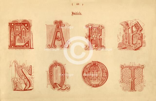 'Initials', 1862. Artist: Unknown.