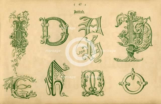'Initials', 1862. Artist: Unknown.