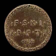 Initials of the Seven Virtues [reverse], c. 1440/1443. Creator: Antonio Marescotti
