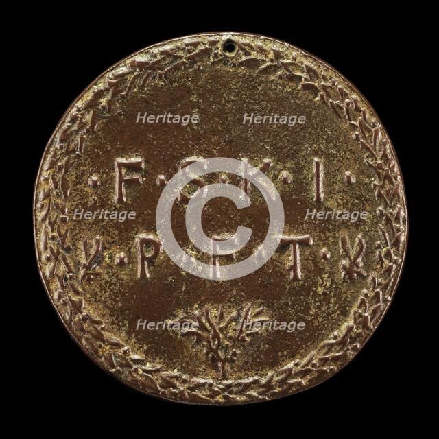 Initials of the Seven Virtues [reverse], c. 1440/1443. Creator: Antonio Marescotti.