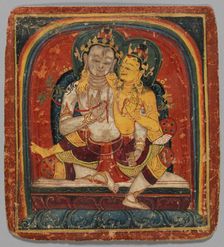 Initiation Card (Tsakalis): Maitreya, early 15th century. Creator: Unknown