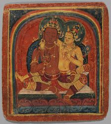 Initiation Card (Tsakalis): Nirvana Vishkambhin, early 15th century. Creator: Unknown