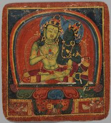 Initiation Card (Tsakalis): Amoghasiddhi, early 15th century. Creator: Unknown