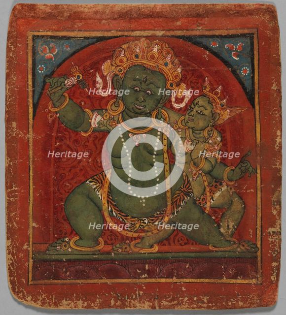 Initiation Card (Tsakalis): Door Keeper, early 15th century. Creator: Unknown.