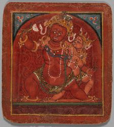 Initiation Card (Tsakalis): Hayagriva, early 15th century. Creator: Unknown
