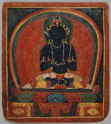 Initiation Card (Tsakalis): Samanthabhadri (Consort), early 15th century. Creator: Unknown