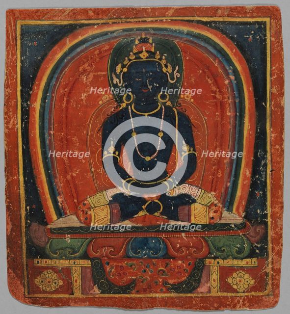 Initiation Card (Tsakalis): Samanthabhandra, early 15th century. Creator: Unknown.