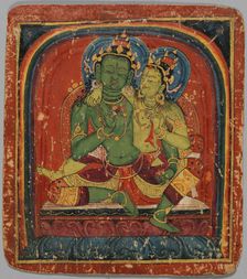 Initiation Card (Tsakalis): Vajrapani, early 15th century. Creator: Unknown