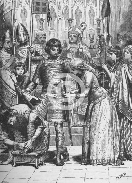 'Initiation into the Order of Knighthood', 1905. Artist: HMP.