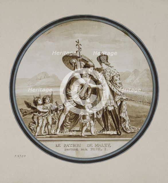 Initiation of Paul I into a Grand Master of the Maltese Order.