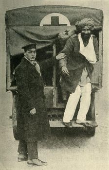 Injured Indian soldier, First World War, 1914, (c1920). Creator: Unknown