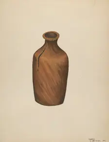 Ink Bottle, 1940. Creator: Marie Lutrell