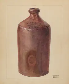 Ink Bottle, c. 1936. Creator: Frank Fumagalli