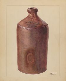 Ink Bottle, c. 1936. Creator: Frank Fumagalli