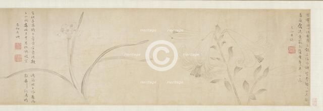 Ink Flowers, 1361. Creator: Zhao Zhong (Chinese, second half of the 1300s).