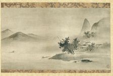 Ink Landscape, Muromachi period, early 16th century. Creator: Kano Motonobu