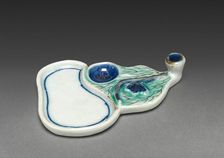 Ink Palette in the Shape of a Gourd, 18th-19th century. Creator: Unknown