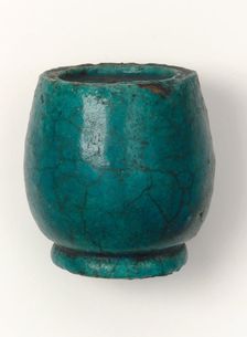 Ink pot in the shape of a Lotus Bud, Possibly Late Period, 664-525 BCE. Creator: Unknown