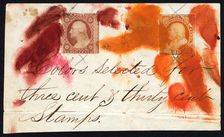 Ink test card, 1860. Creator: Unknown