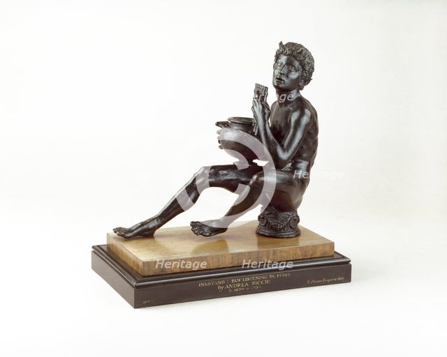 Inkstand: Pan listening to Echo, 1530-1540. Artist: Andrea Briosco.