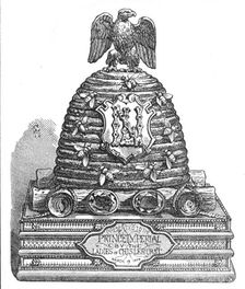 Inkstand presented by the ladies of Chiselhurst to the Prince Imperial, 1874. Creator: Unknown