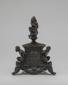 Inkstand with Bound Satyrs and Three Labors of Hercules, c. 1530/1540. Creator: Unknown