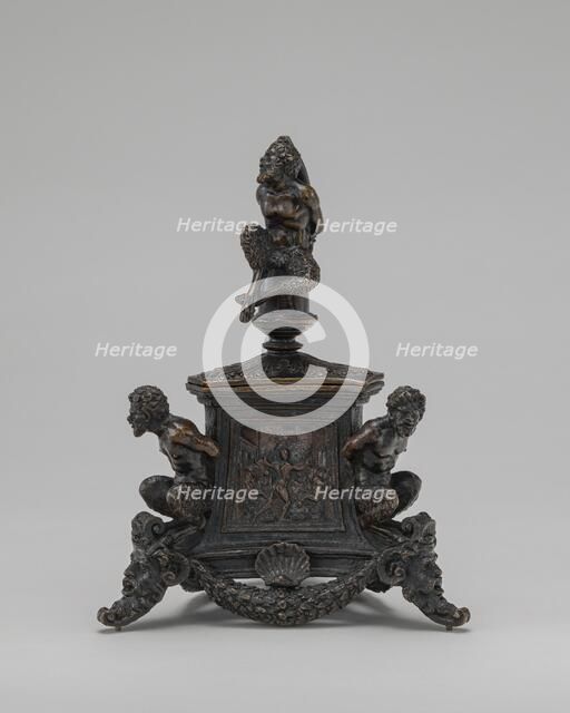 Inkstand with Bound Satyrs and Three Labors of Hercules, c. 1530/1540. Creator: Unknown.