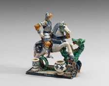 Inkstand with Saint George and the Dragon, late 15th/early 16th century. Creator: Unknown