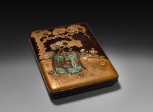 Inkstone Case and Lid, 19th century. Creator: Unknown