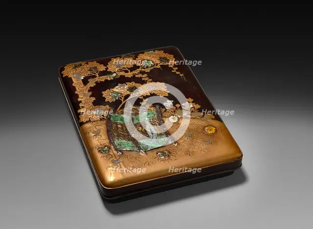 Inkstone Case and Lid, 19th century. Creator: Unknown.