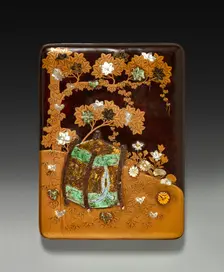 Inkstone Case (lid), 19th century. Creator: Unknown