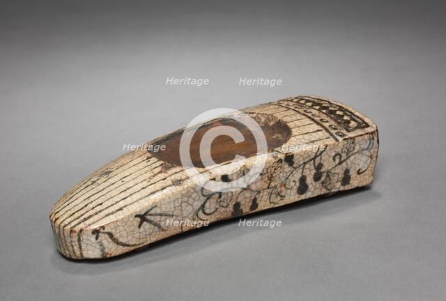 Inkstone in the Form of a Koto, 1600s. Creator: Unknown.