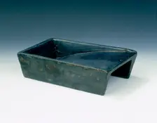 Inkstone in the shape of a rice sieve, China, Song dynasty. Creator: Unknown