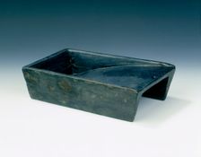 Inkstone in the shape of a rice sieve, China, Song dynasty. Creator: Unknown