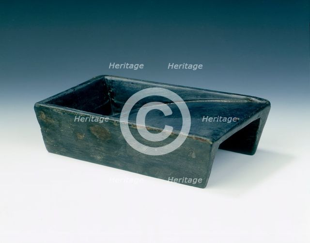 Inkstone in the shape of a rice sieve, China, Song dynasty. Creator: Unknown.