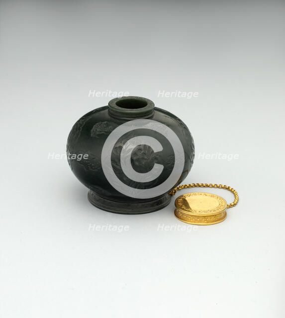 Inkpot of the Emperor Jahangir, India, dated A.H. 1028/A.D. 1618-19. Creator: Mu'min Jahangir.