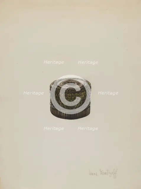 Inkwell, 1935/1942. Creator: Anne Mentzoff.