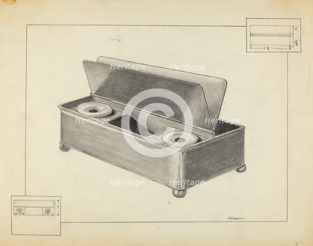 Inkwell, 1935/1942. Creator: Salvatore Borrazzo.